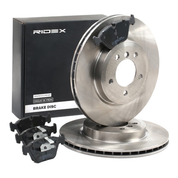 RIDEX 3405B0936: Disques et plaquettes de freins Essieu avant, Ø: 325,0mm, ventilé de l'intérieur