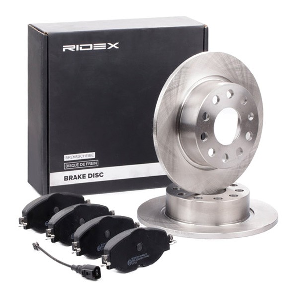 RIDEX 3405B1050: Bremžu komplekts, Disku bremzes Aizmugurējais tilts, Ø: 253mm, pilnīgi