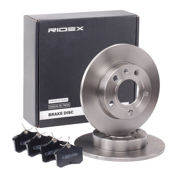 RIDEX 3405B1068: Zestaw do hamulców, hamulce tarczowe Oś tylna, Ø: 245[mm], pełny