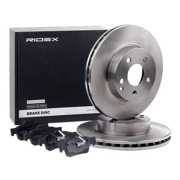 RIDEX 3405B1441: Bromssats, skivbroms Bakaxel, Ø: 295,2, 295,0mm, ventilerad
