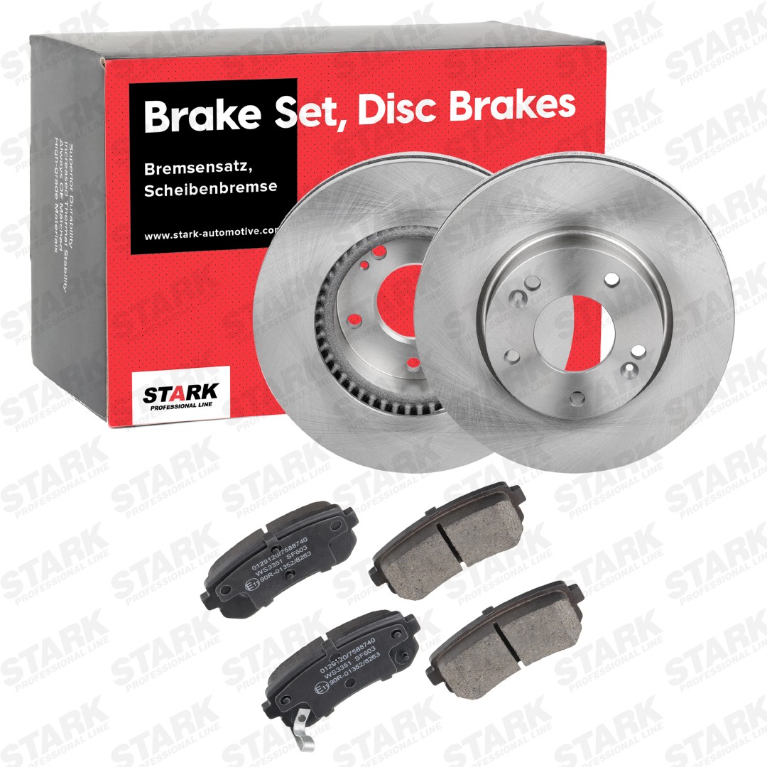 STARK SKBK-10991484: Bremžu komplekts, Disku bremzes Aizmugurējais tilts, Ø: 280mm, ventilējams