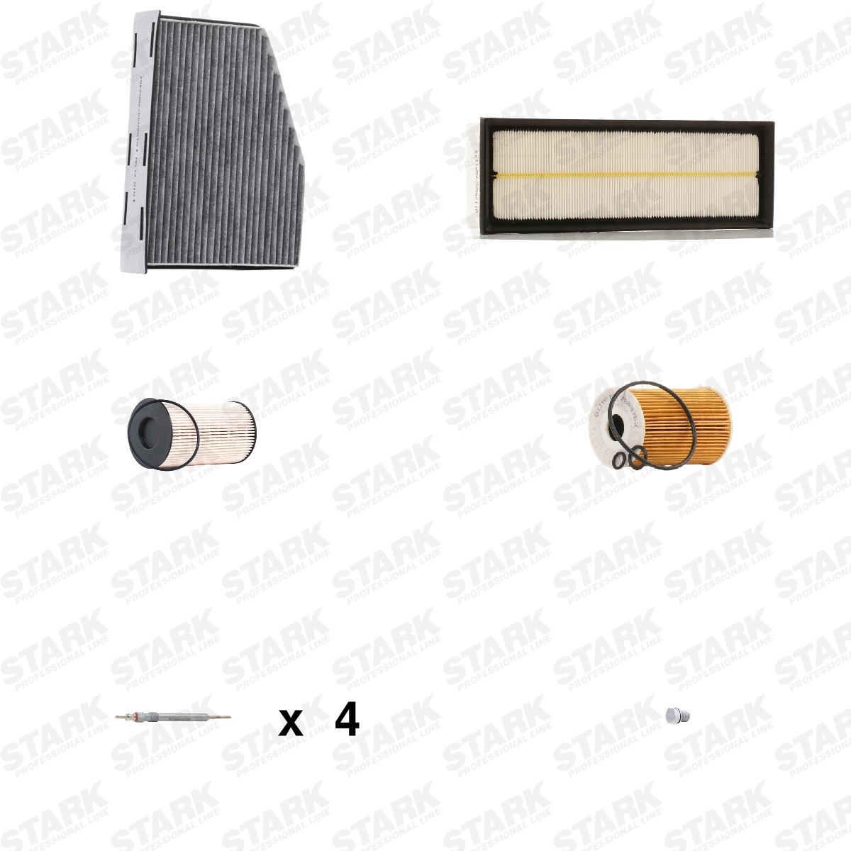 STARK SKPSM-4574576: Sada dielov, inżpekcia