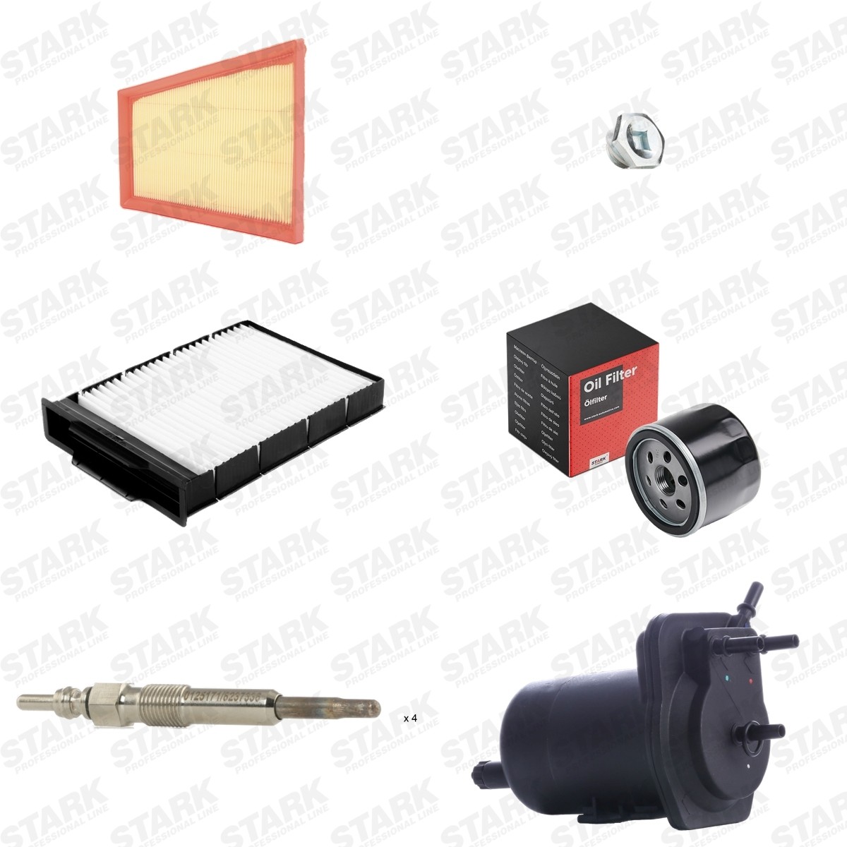 STARK SKPSM-4577221: Osade komplekt, inspektsioon