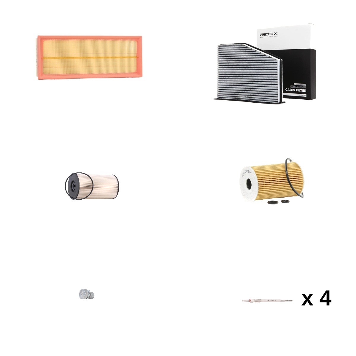 RIDEX 4682P10940: Servicepakke