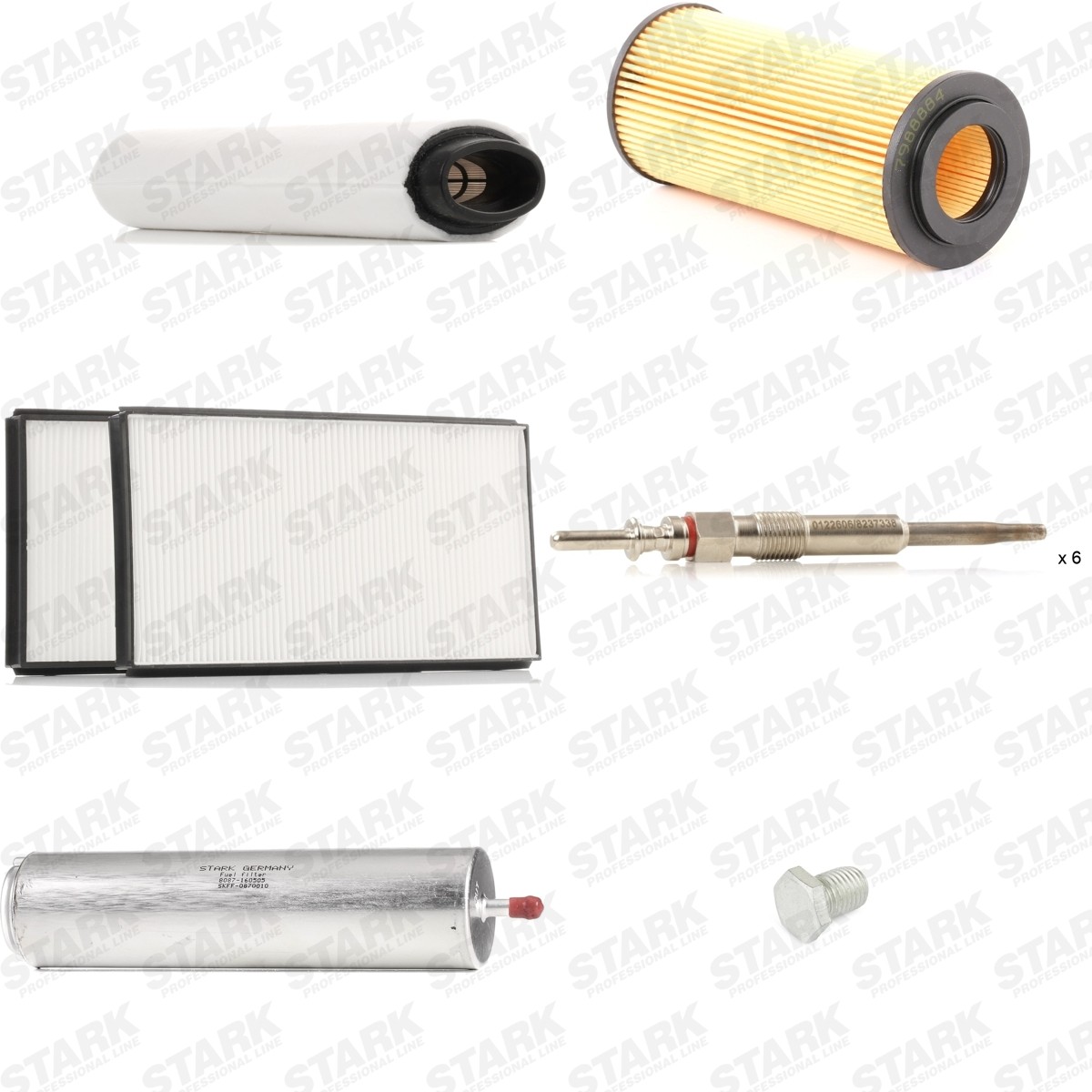 STARK SKPSM-45712380: Sada dielov, inżpekcia