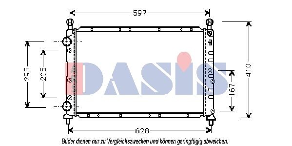 AKS DASIS 010360N: Radiateur du moteur