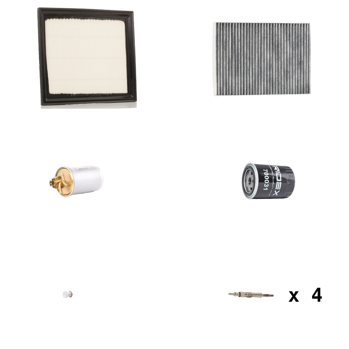 RIDEX 4682P13383: Detaļu komplekts, Tehniskā apkope