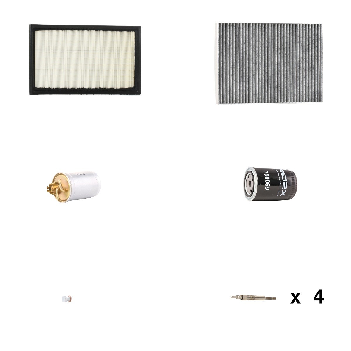 RIDEX 4682P16383: Servicepakke