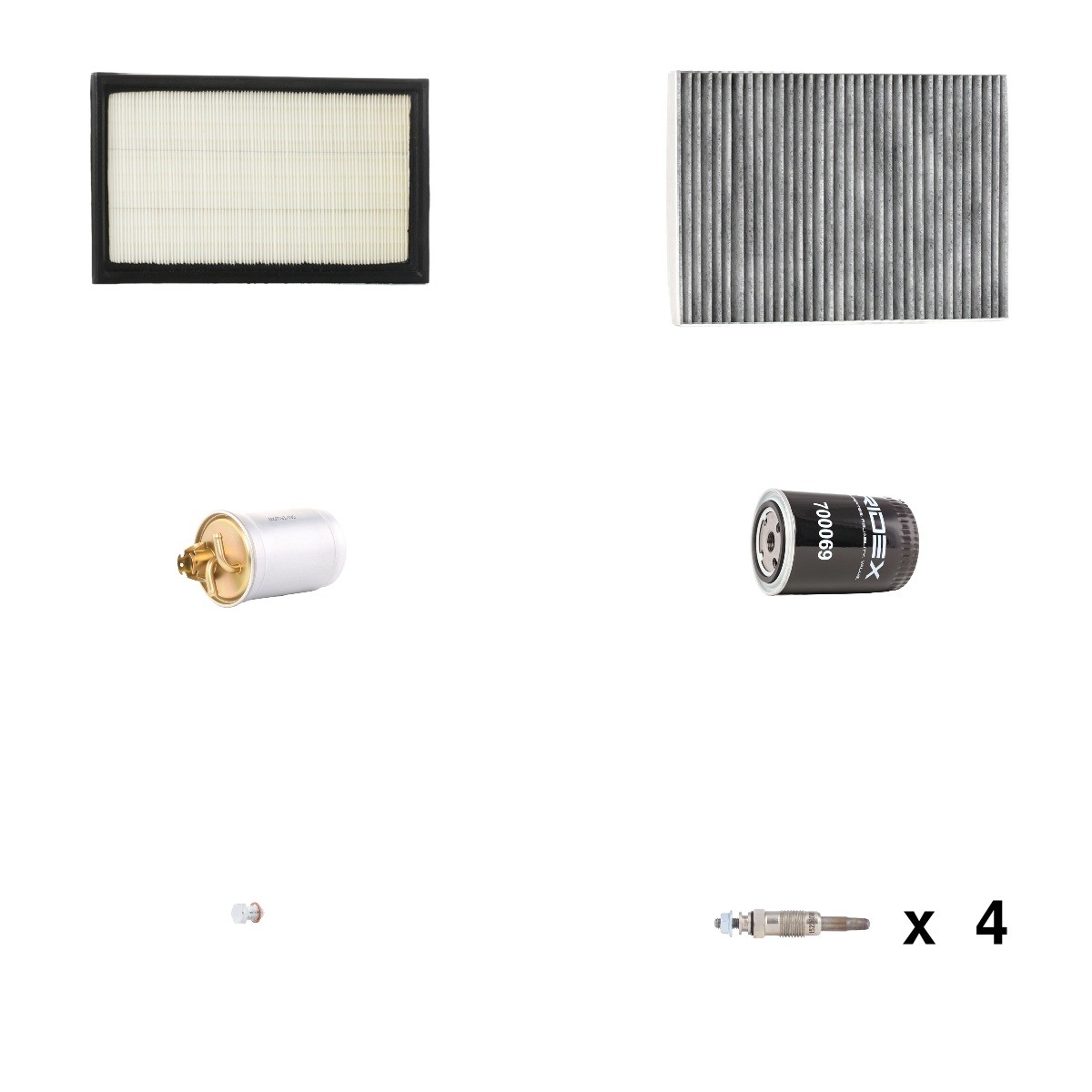 RIDEX 4682P16386: Servicepakke