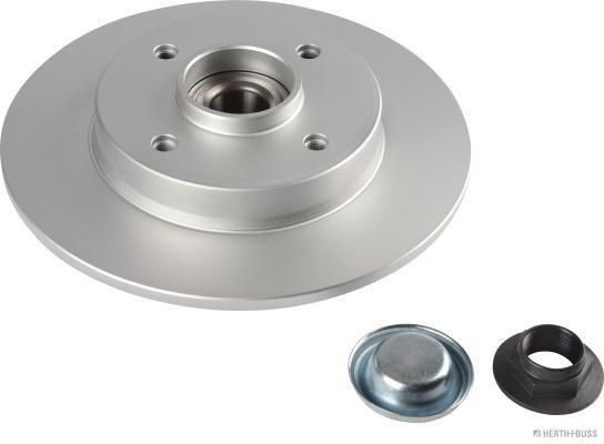 HERTH+BUSS JAKOPARTS J3310808: Bromsskiva Bakaxel, Ø: 248,4mm, full, Ø: 248,4mm, med hjullager, med ABS-sensorring