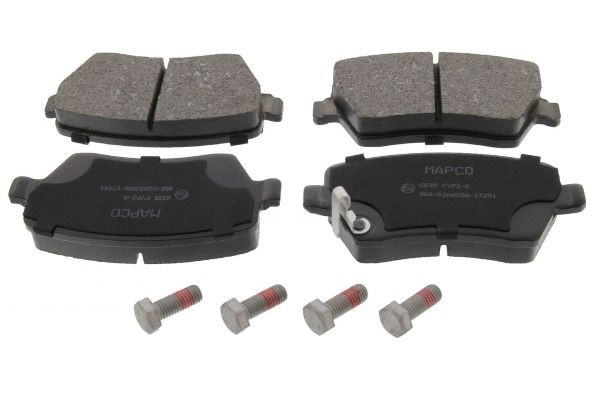 MAPCO 6023: Bremsbeläge Vorderachse, mit Bremssattelschrauben