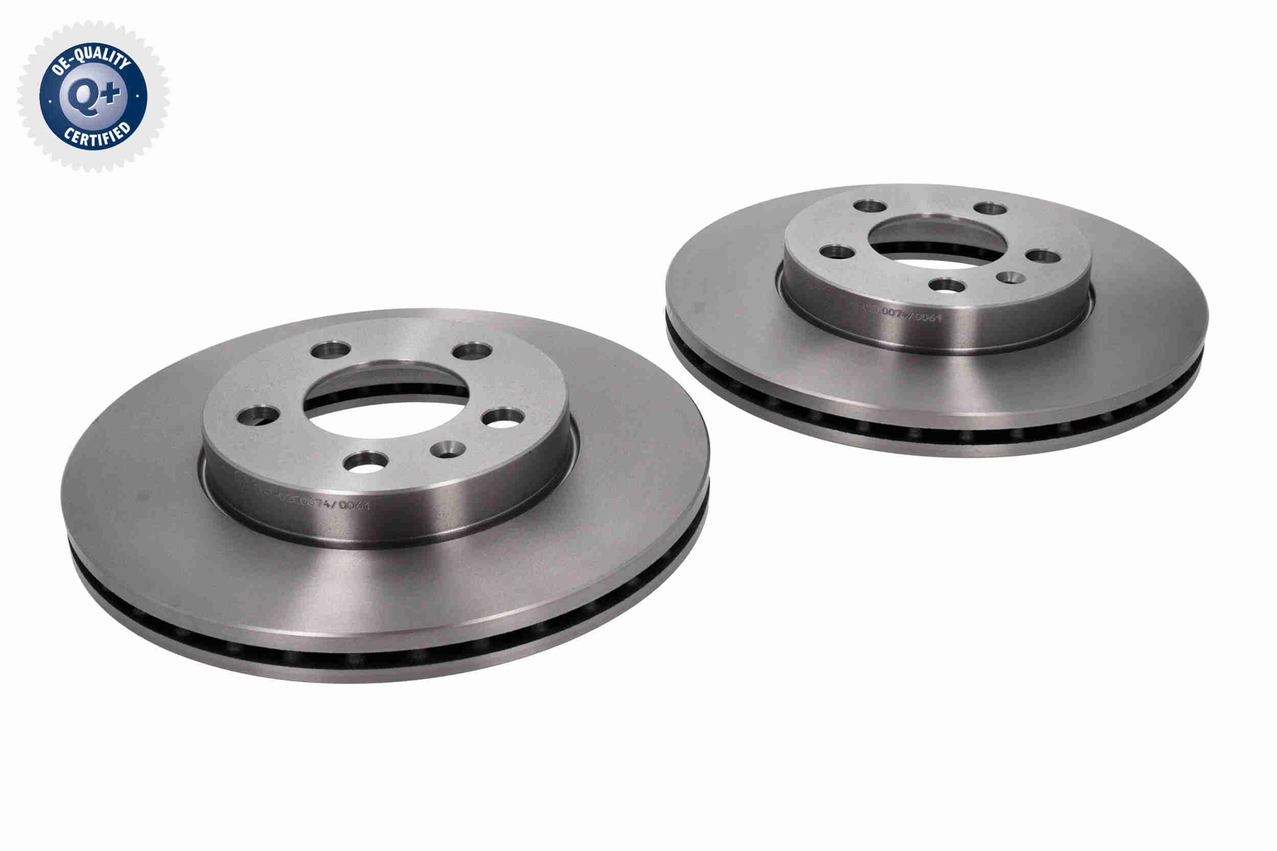 VAICO V10-40103: Remschijf Q+, original equipment manufacturer quality Ø: 256mm, Geventileerd, Ø: 256mm