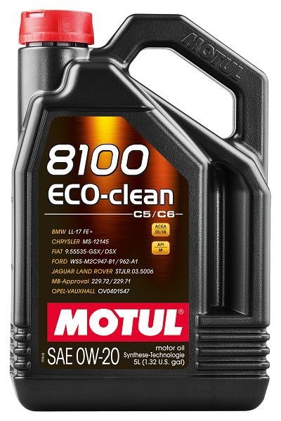 MOTUL 110554: Motorový olej 8100 ECO-CLEAN 0W-20 5l, 0W-20 8100, Eco-clean
