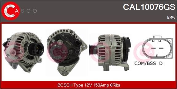 CASCO CAL10076GS: Alternator 150A
