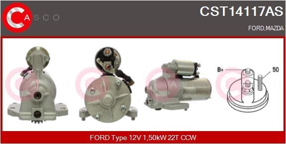 CASCO CST14117AS: Starter 1,50kW
