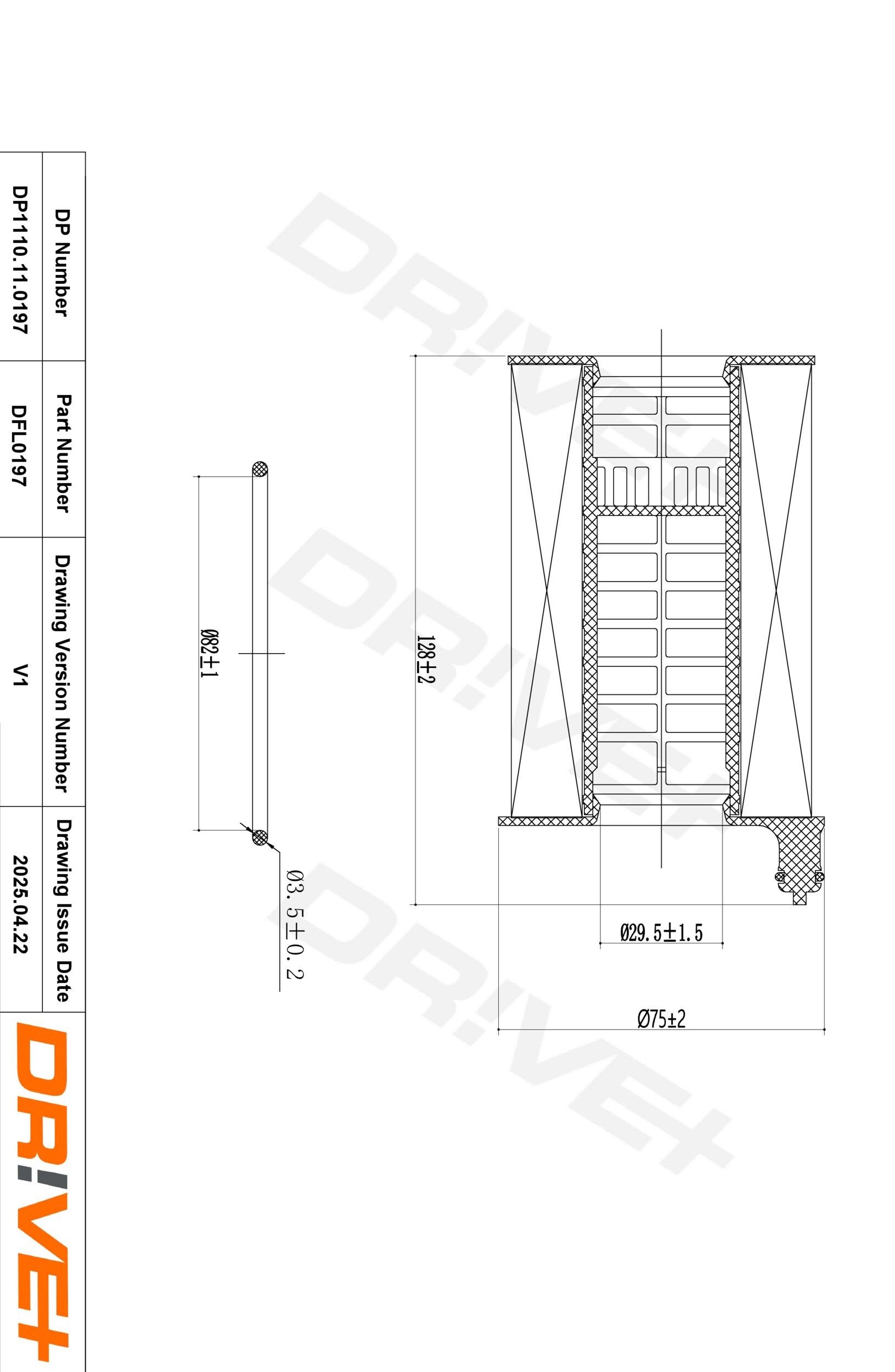 Dr!ve+ DP1110.11.0197: Oliefilter
