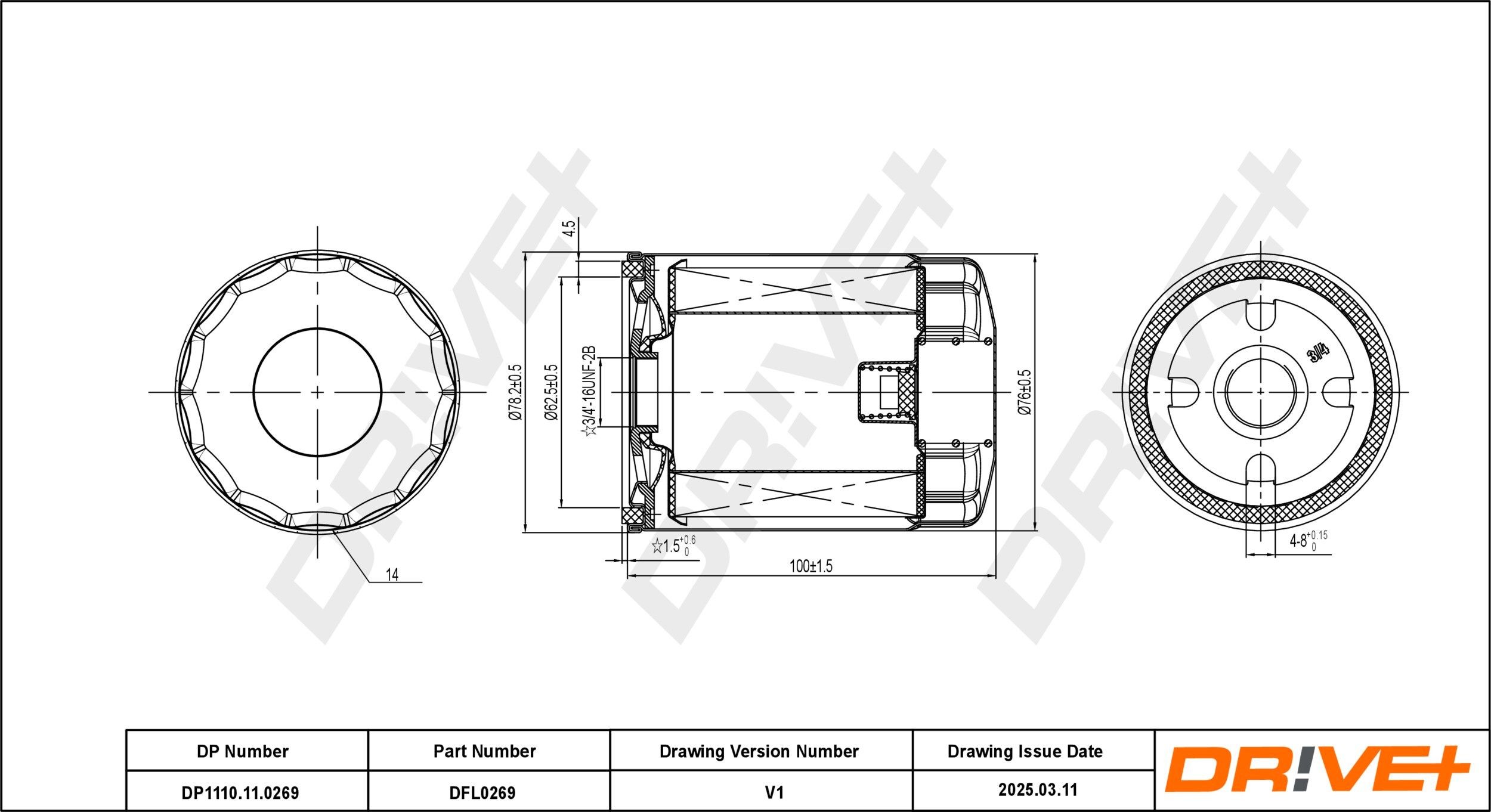 Dr!ve+ DP1110.11.0269: Ölfilter