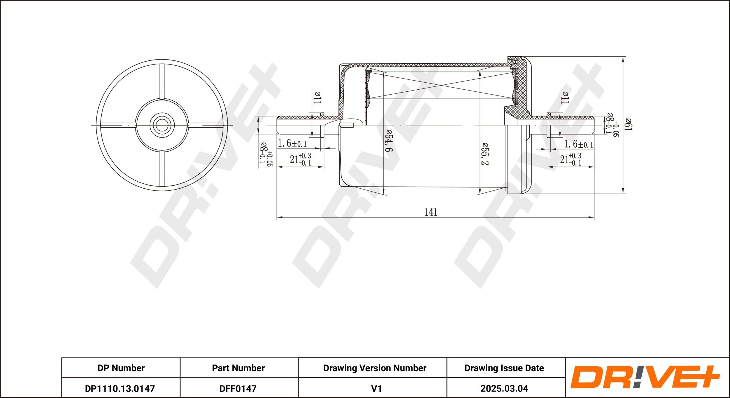 Dr!ve+ DP1110.13.0147: Brandstoffilter