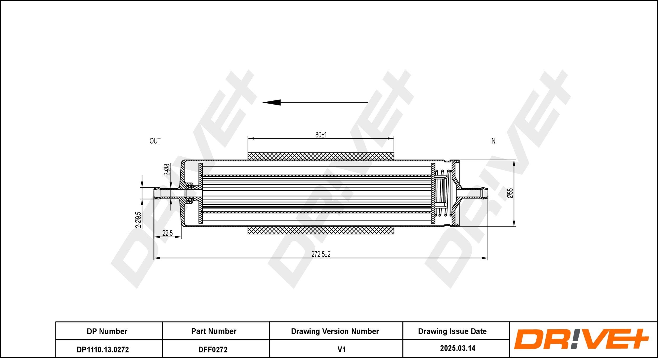 Dr!ve+ DP1110.13.0272: Brandstoffilter