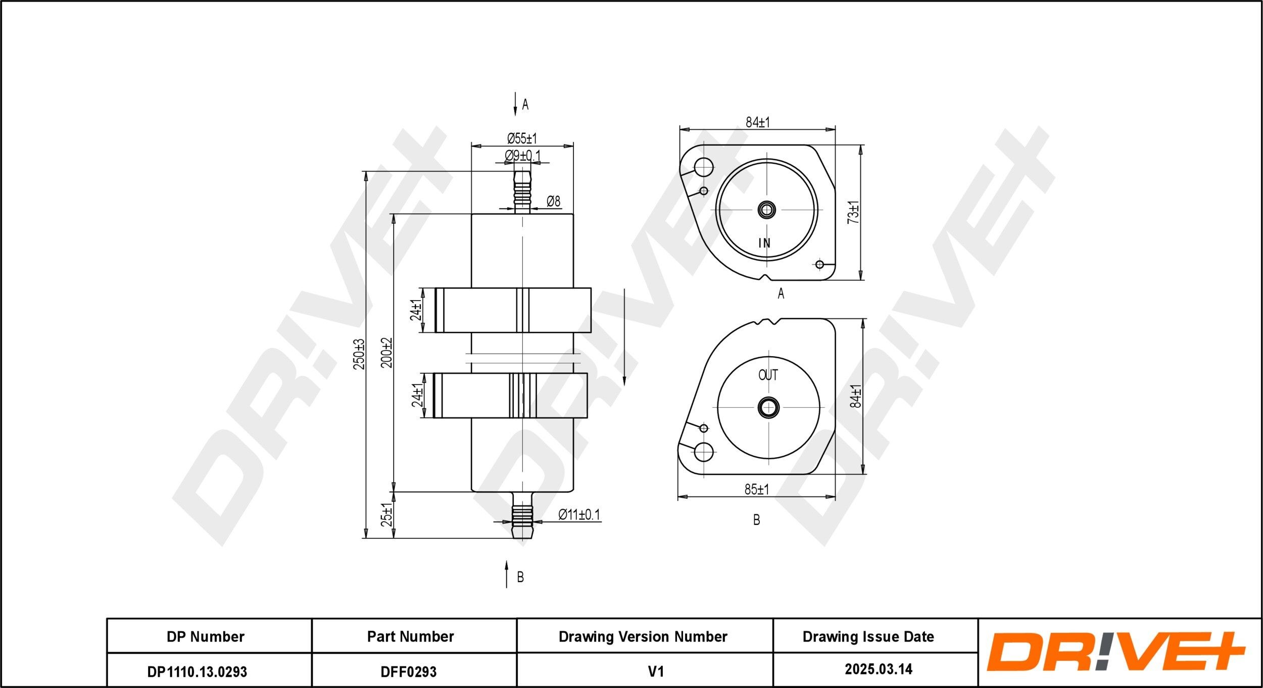 Dr!ve+ DP1110.13.0293: Brændstof-filter