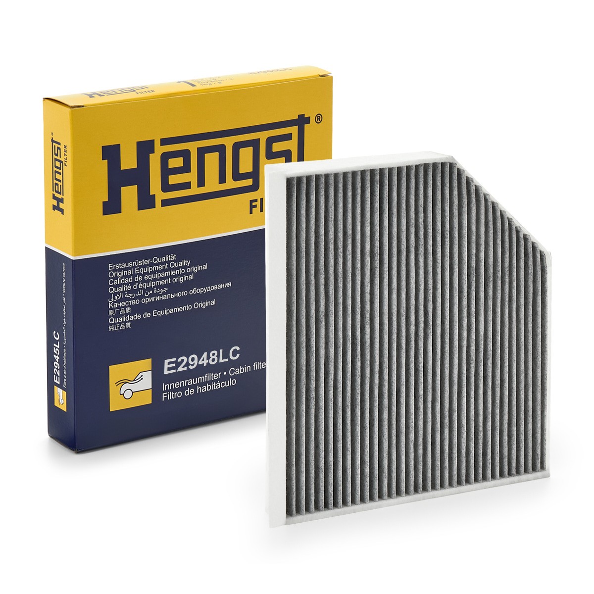 HENGST FILTER E2948LC: Innenraumfilter Pollenfilter, Aktivkohlefilter