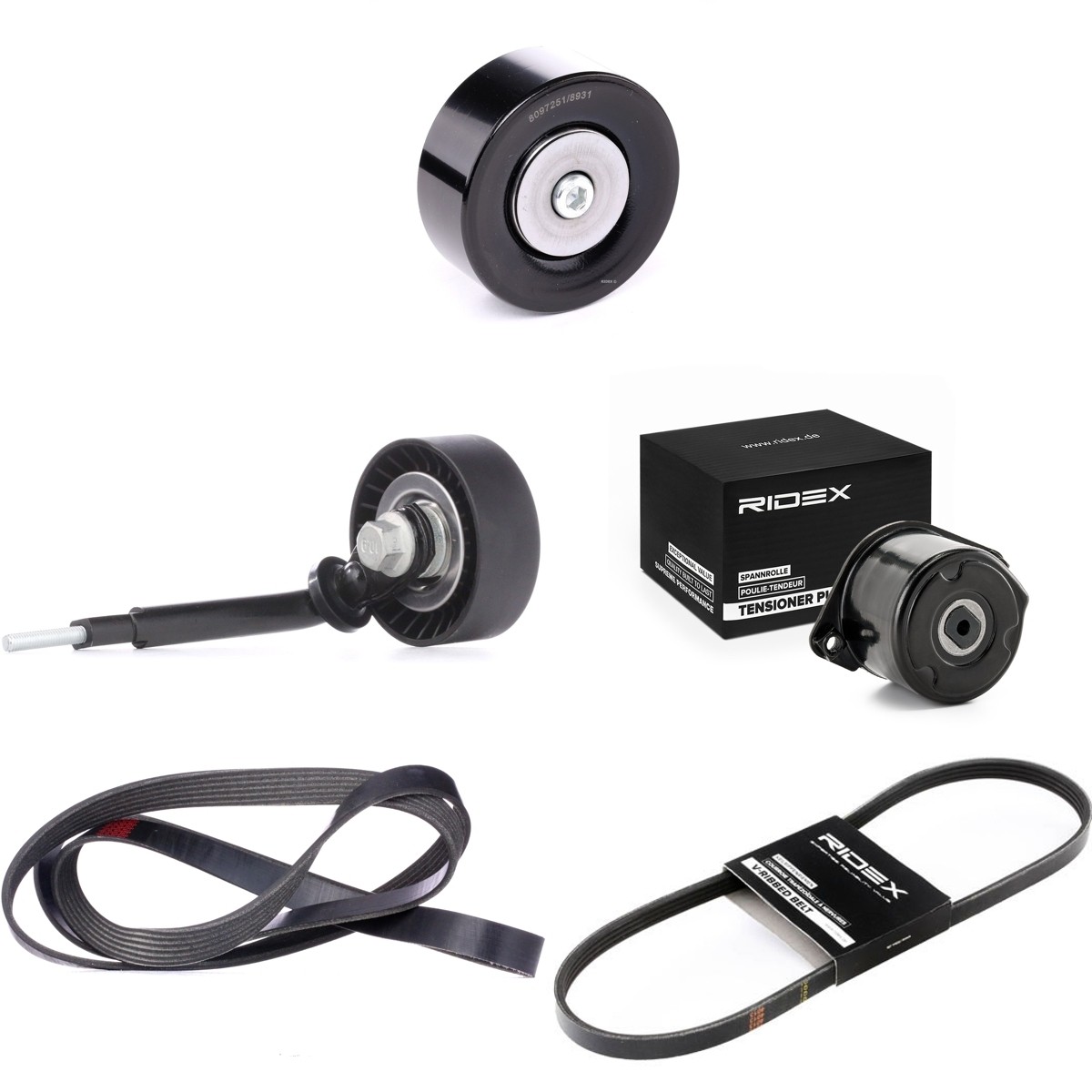 RIDEX 542R0885: Jogo de correias trapezoidais estriadas