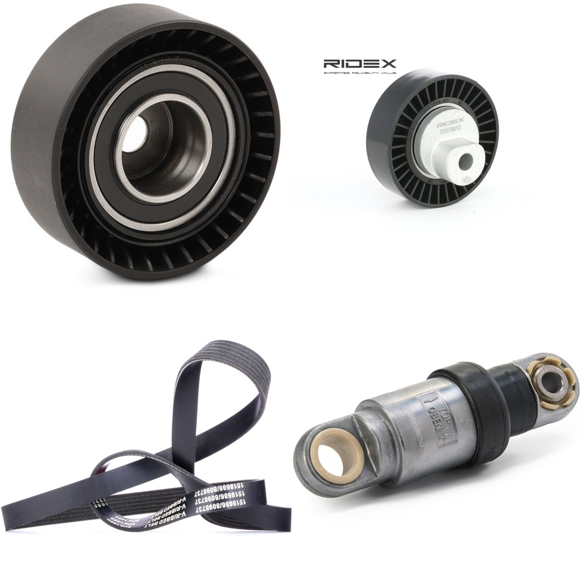 RIDEX 542R0905: Poly V-riem set