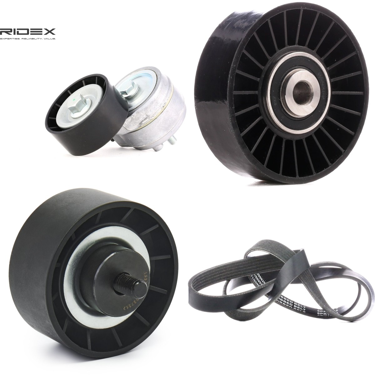 RIDEX 542R0958: Set curea transmisie cu caneluri