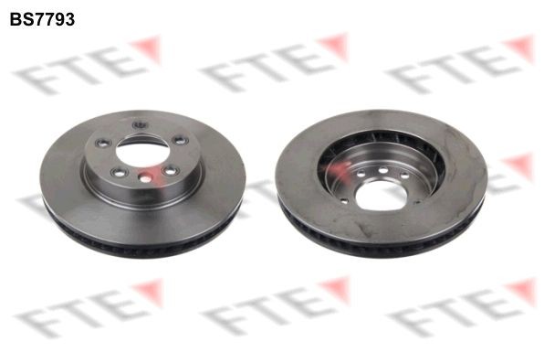 FTE 9071008: Bremžu diski Priekšējais tilts pa kreisi, Ø: 330mm, ventilējams, Ø: 330mm