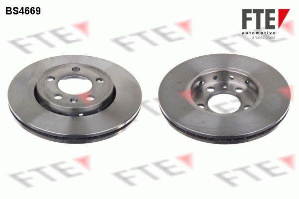 FTE 9072014 Bremsscheibe Vorderachse, Ø: 256mm, Belüftet, Ø: 256mm, mit Schraube