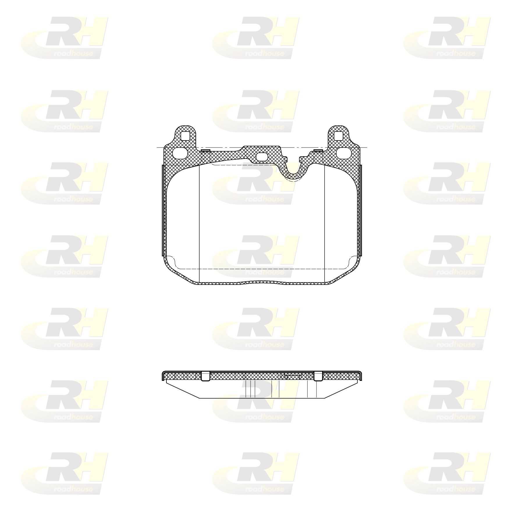 ROADHOUSE 21491.20: Bremsbeläge Vorderachse