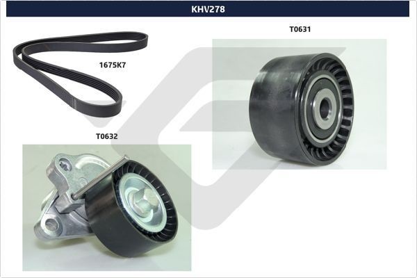 HUTCHINSON KHV 278: Jogo de correias trapezoidais estriadas