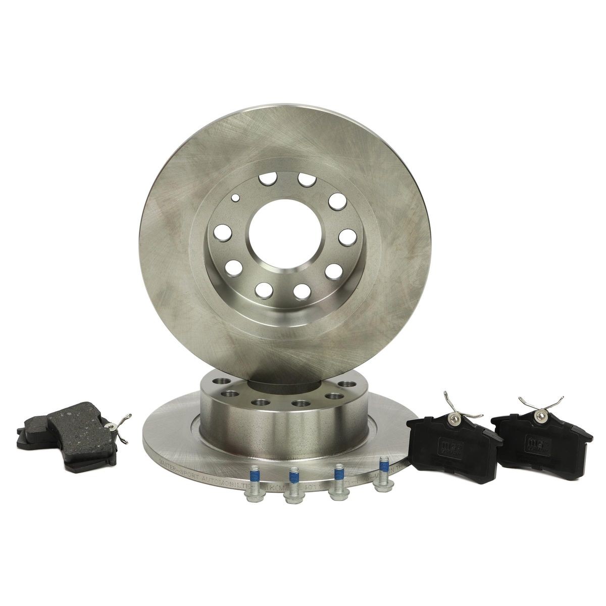 MASTER-SPORT 201002772: Pidurikomplekt, ketaspidur Tagasild, Ø: 253mm, täis, koos kokkusurumisvastase plekiga