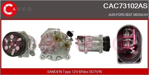 CASCO CAC73102AS: Kompresor, klimatizace