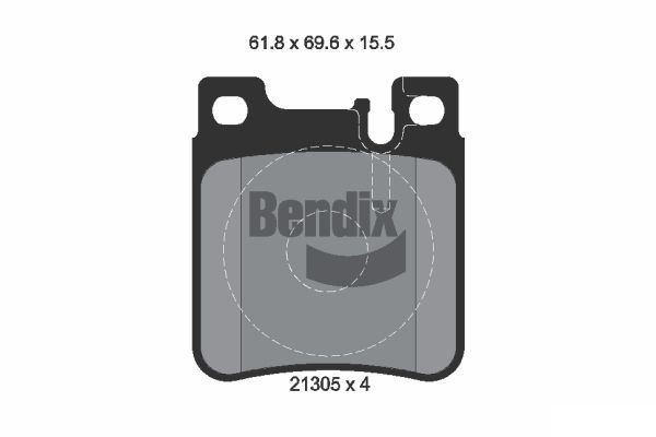 BENDIX Braking BPD1778: Plaquettes de frein