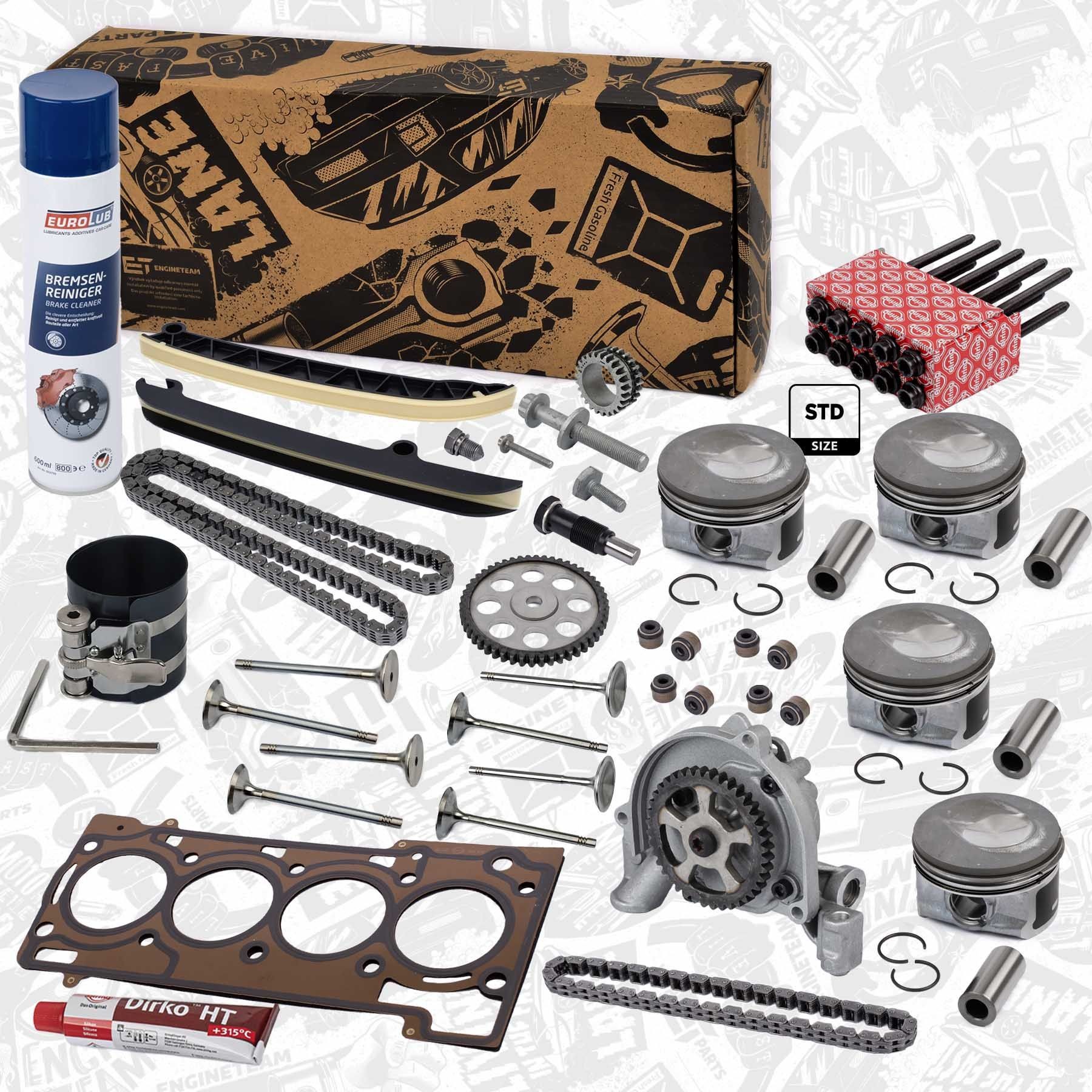 ET ENGINETEAM RS0106VR3: Kit de chaîne de distribution boxET – service kit avec joint de culasse de cylindre, avec boulon