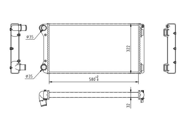 HART 637 193: Radiateur du moteur