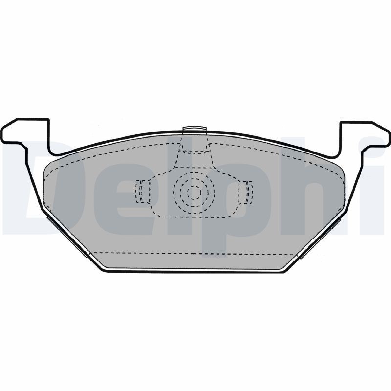 DELPHI LP1104: Remblokken Zonder toebehoren, Met anti-kreukplaat