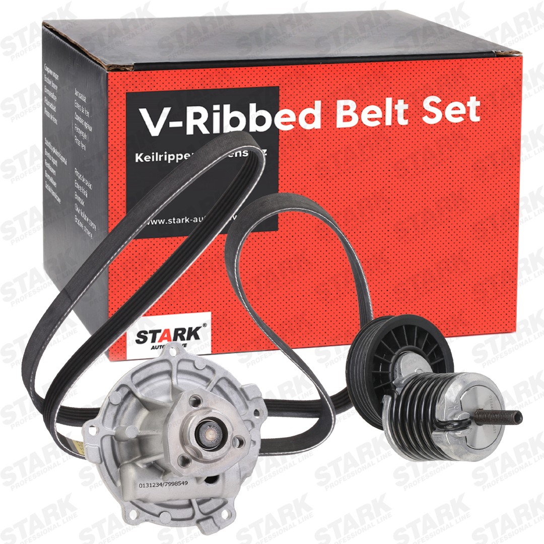 STARK SKPRB-51660090: Vattenpump + drivremssats med vattenpump, Kontrollera generatorfrigången och byt vid behov.
