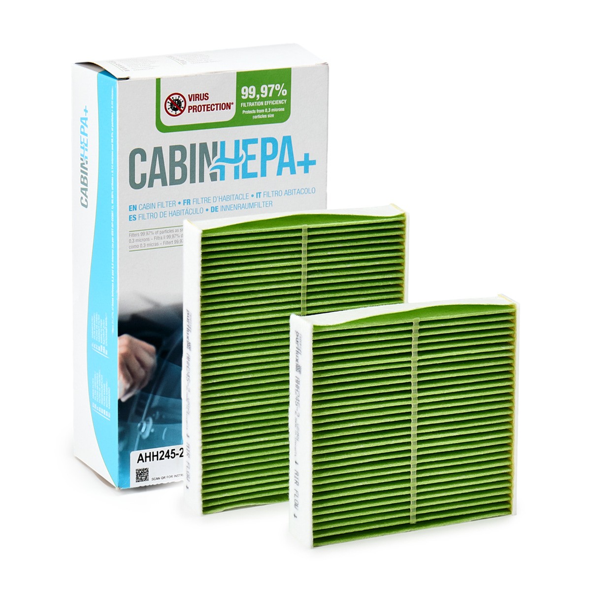 PURFLUX AHH245-2: Innenraumfilter CabinHepa+ Schwebstofffilter (HEPA)