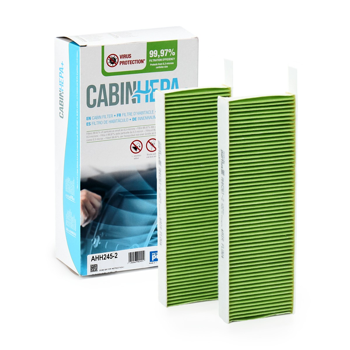PURFLUX AHH261-2: Filtro de habitáculo CabinHepa+ Filtro de partículas (HEPA)