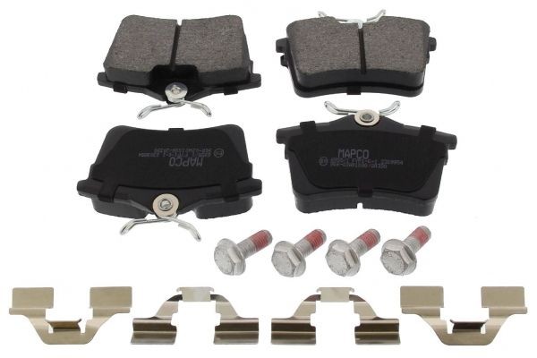 MAPCO 6955/1: Remblokken Achteras, Met toebehoren, Met remzadelschroef