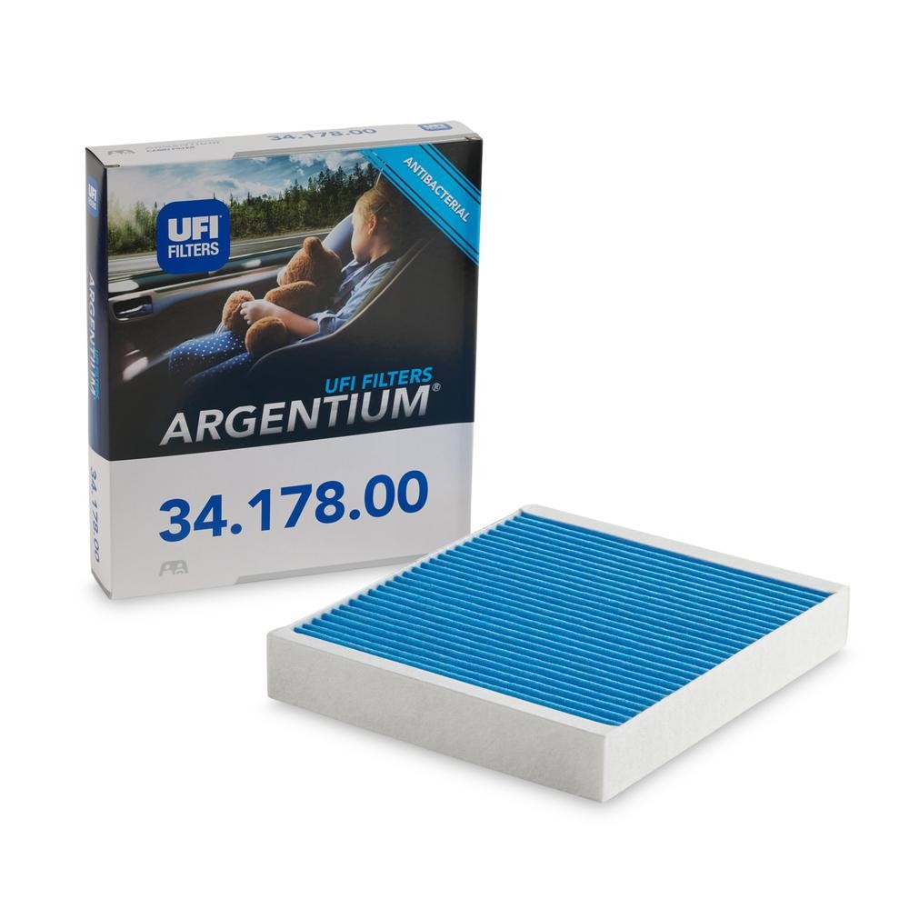 UFI 34.178.00: Innenraumfilter ARGENTIUM mit antibakterieller Wirkung