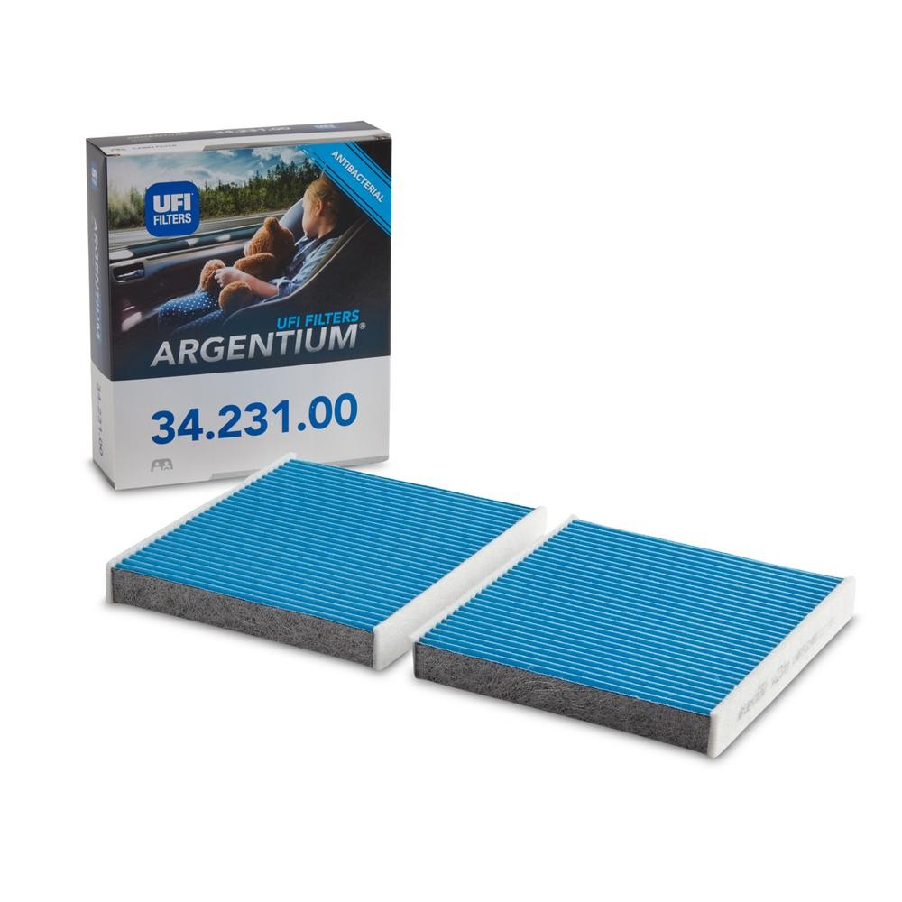 UFI 34.231.00: Filtre d'habitacle ARGENTIUM avec effet antibactérien