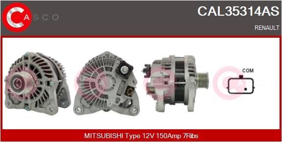 CASCO CAL35314AS: Alternador 150A