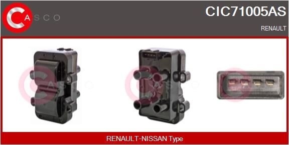 CASCO CIC71005AS: Zapaľovacia cievka 4-pólová