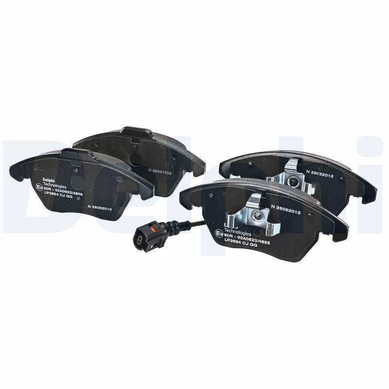 DELPHI LP3694: Bromsbelägg utan tillbehör, Anti-skrik-plåt