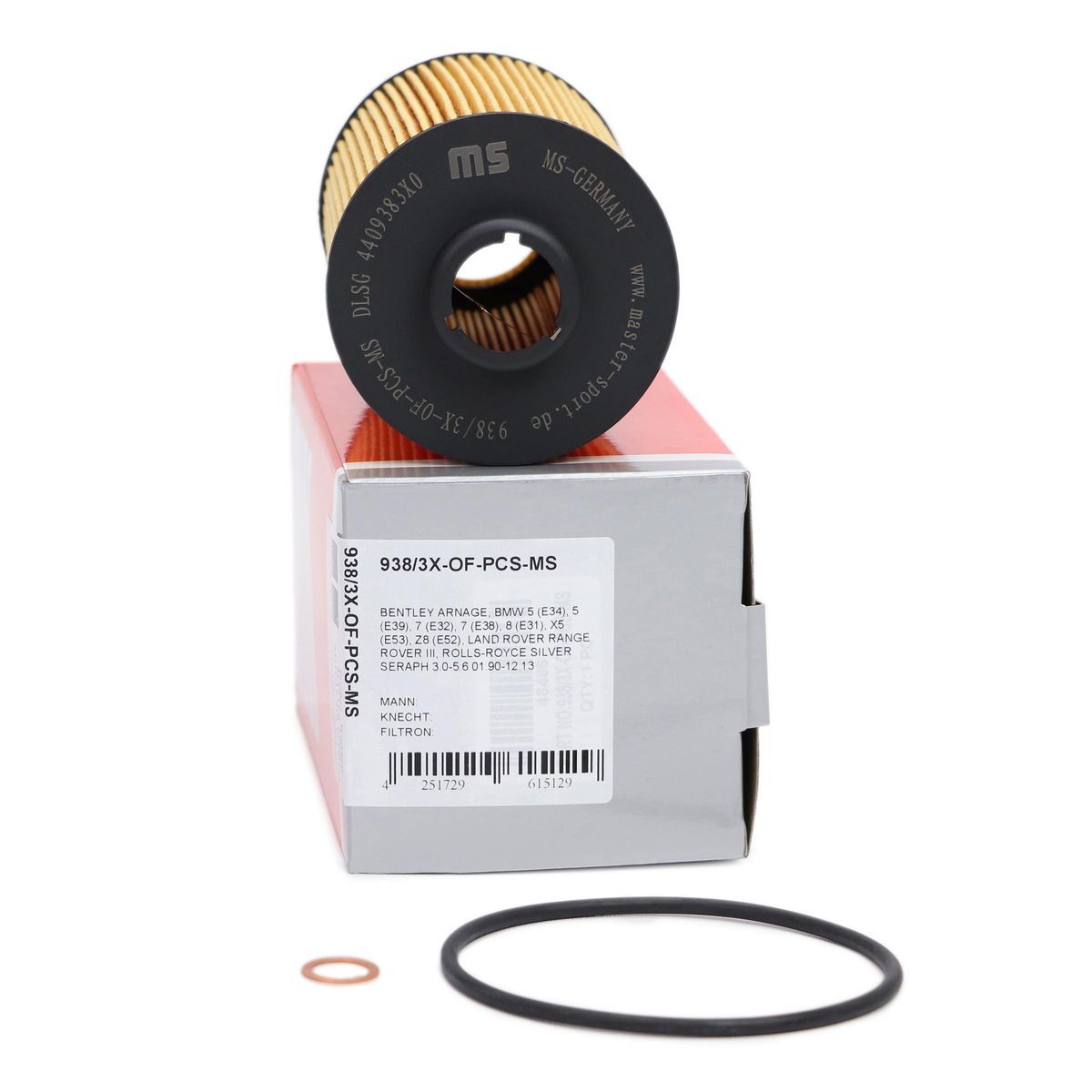 MASTER-SPORT 938/3X-OF-PCS-MS: Oljefilter med tätning