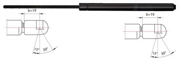 METZGER 2110172 Heckklappendämpfer 522mm