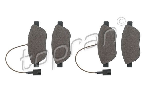 TOPRAN 208 886: Bremseklodser foraksel, uden tilbehør, med monteringsvejledning